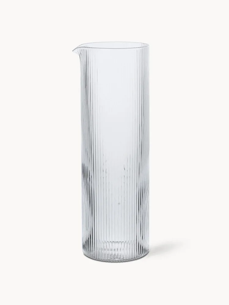 Карафка Ferm Living Ripple, 1,1 л, прозрачная, глянцевая