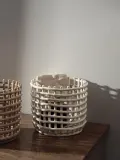 Ferm Living Корзина для хранения Nalan из керамики ручной работы, Ø 24 × В 21 см, Приглушённый белый — фото 7