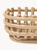 Ferm Living Корзина для хранения Nalan из керамики ручной работы, Ш 30 × Г 15 см, Светлый бежевый — фото 5