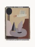 Ferm Living Kids Плед детский Bird хлопковый с птицей и лодками, 80 х 110 см, разноцветный — фото 1