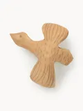 Ferm Living Kids Крючок для дома настенный Billie Bird из дерева осины, ручная резьба, 11х11 см, цвет светлого дерева — фото 1