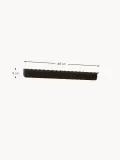 Form & Refine Вешалка настенная Echo из лакированного дуба с рельефной фактурой, 88 см, чёрная — фото 2