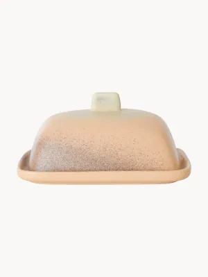Hkliving Маслёнка Reactive Glaze ручной работы, персиковый