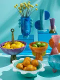 Jonathan Adler Ваза Como ручной работы под мрамор высотой 17 см — фото 4