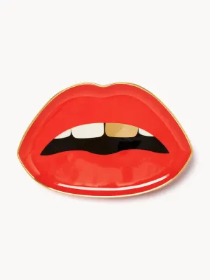 Jonathan Adler Поднос декоративный фарфоровый Lips, 24 x 16 см