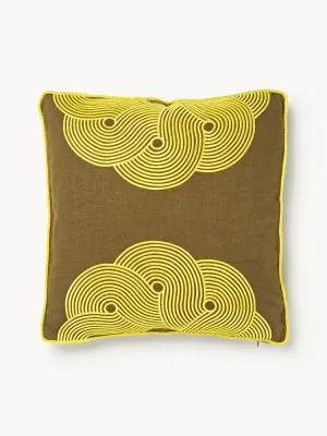 Jonathan Adler Подушка декоративная Pompidou, Ш 45 × Д 45 см, Светлый жёлтый