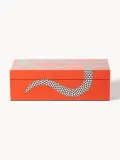 Jonathan Adler Коробка для хранения ручной работы Eden, Ш 20 × Г 10 см, Оранжевый — фото 1