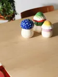 &klevering Коробка для хранения Magic Mushroom из доломита с крышкой, Ø 13 × В 17 см, Синий — фото 8