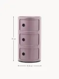 Kartell Столик приставной Componibili, 3 модуля, Ø 32 × В 59 см, Лавандовый — фото 2