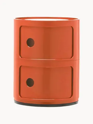 Kartell Столик приставной Componibili, 2 модуля, Ø 32 × В 40 см, Оранжевый