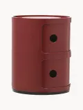 Kartell Столик приставной Componibili, 2 модуля, Ø 32 × В 40 см, Бордовый — фото 3