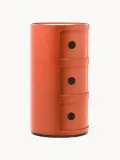 Kartell Столик приставной Componibili, 3 модуля, Ø 32 × В 59 см, Оранжевый — фото 3