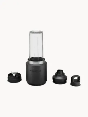Блендер портативный аккумуляторный KitchenAid Go Cordless со стаканом 473 мл и дорожной крышкой, чёрный матовый