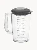 Блендер погружной KitchenAid Classic, набор 6 предметов с чашей 1 л и измельчителем, кремово-белый — фото 4