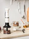 Блендер погружной KitchenAid Classic, набор 6 предметов с чашей 1 л и измельчителем, кремово-белый — фото 7