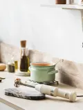 Блендер погружной KitchenAid Classic, набор 6 предметов с чашей 1 л и измельчителем, кремово-белый — фото 8