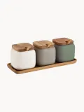 ladelle Набор ёмкостей с подносом Essentials из фарфора, цветной — фото 1