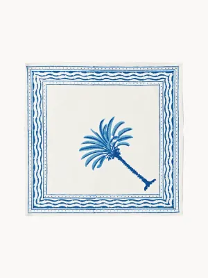 Les Ottomans Салфетка сервировочная The Palms из хлопка с ручной печатью, 40х40 см