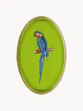 Les Ottomans Поднос декоративный расписной Fauna, 20 x 33 см, Ш 20 × Г 33 см, Зелёный — фото 1