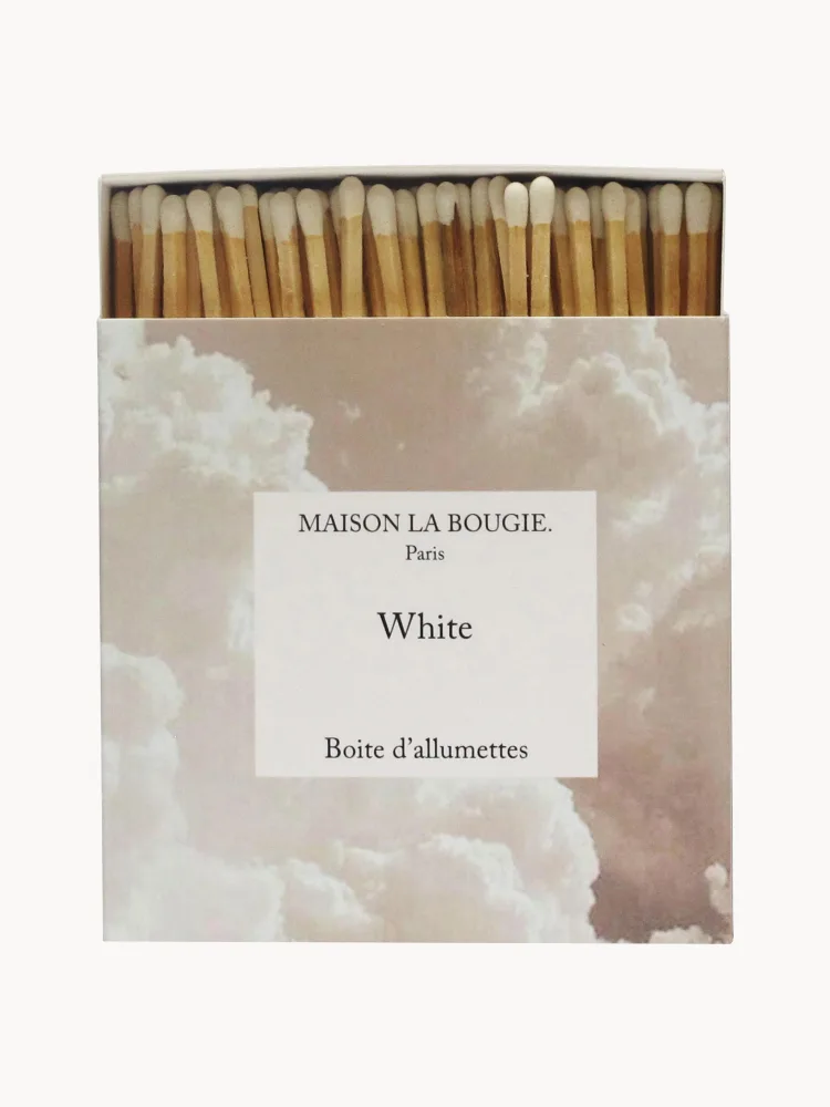 Спички Maison La Bougie Matchbox White в декоративной коробке