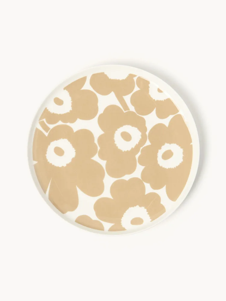 Marimekko Тарелка большая Unikko, Ø 25 см, Белый