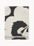 Marimekko Полотенце банное Unikko двустороннее, молочно-белое с антрацитовым — фото 3