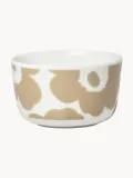 Миска Marimekko Unikko, белая с бежевым узором — фото 1