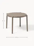 Nardi Садовый приставной столик Doga круглый, Ø 50 × H 40 см, Тёмный коричневый — фото 2
