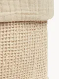 Nobodinoz Корзина для хранения детская Wabi Sabi из хлопкового муслина, 20х18 см, светло-бежевая — фото 5