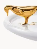 Патера Walking Duck POLSPOTTEN ручной работы, белая с золотом, 30 см — фото 3