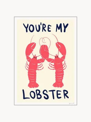 Poster and Frame Постер You are My Lobster с двумя омарами