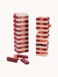 Printworks Настольная игра Tumbling Tower Classic — падающая башня из дерева, 54 элемента, 9х29х8 см, красная со светло-бежевым — фото 3