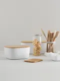 Хлебница RIG-TIG by stelton Box It с бамбуковой крышкой, белая — фото 2