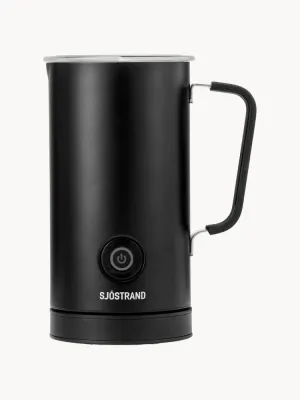 Sjöstrand Coffee Вспениватель молока Zeio на 300 мл с двойными стенками из нержавеющей стали, горячая и холодная пена, чёрный