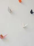 Umage Вешалка настенная Butterflies с полкой для ключей, 17х9 см, антрацитовый и светлое дерево — фото 4