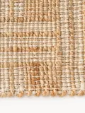 Westwing Collection Коврик придверный Almir из джута и хлопка, 45х75 см, светло-коричневый с кремово-белым — фото 5