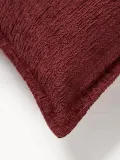 Westwing Collection Наволочка декоративная Shannon из букле, Ш 40 × Д 60 см, Бордовый — фото 2