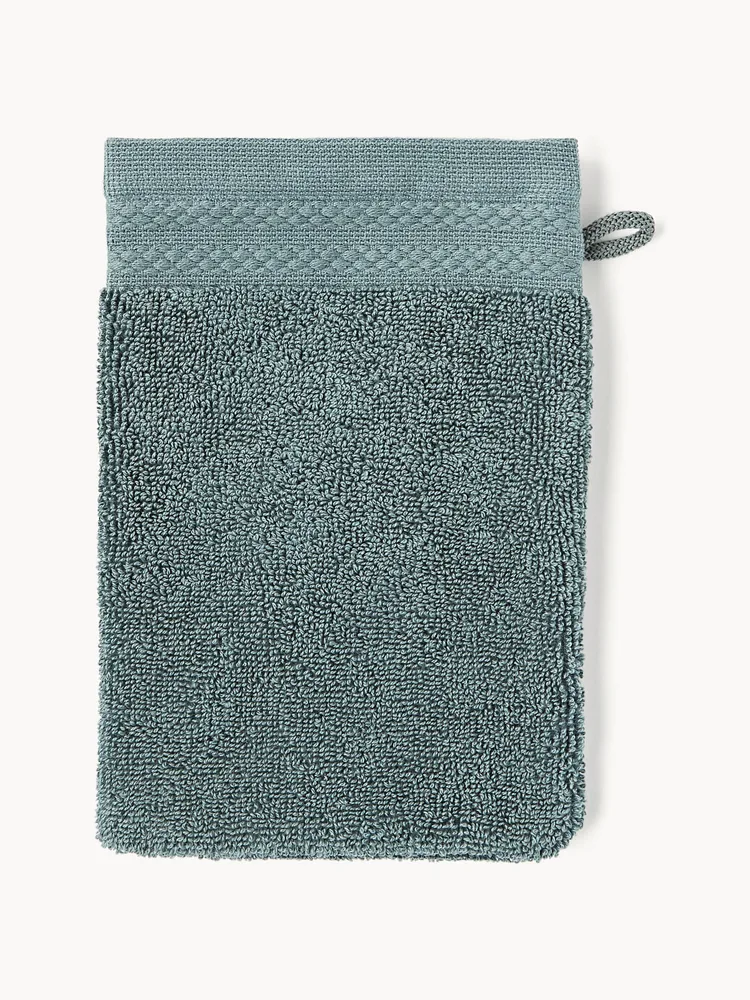 Westwing Collection Полотенце-рукавица банное Premium, 2 шт, Petrol