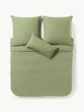 Westwing Collection Пододеяльник Airy льняной оливковый зеленый — фото 3