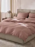 Westwing Collection Пододеяльник Odile из муслина, Ш 135 × Д 200 см, Mauve — фото 8