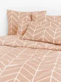 Westwing Collection Пододеяльник Mirja, Ш 135 × Д 200 см, Персиковый — фото 1