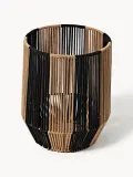 Westwing Collection Комплект плетеных корзин для белья Gabe, 2 штуки, комплект разных размеров, Светлый коричневый — фото 7