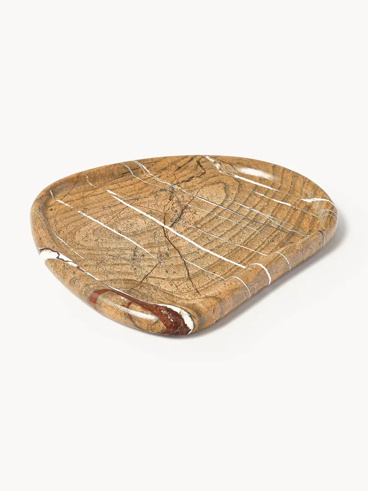 Westwing Collection Поднос декоративный Meringue из мрамора, 32 см, арт. S40753