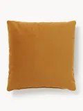 Westwing Collection Подушка декоративная Lena из бархата, 50х50 см, охристая — фото 1