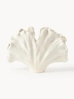 Westwing Collection Ваза Gingko из каменной керамики высотой 24 см