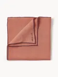 Westwing Collection Салфетка сервировочная Cosmo изо льна с вышивкой, 45х45 см, коралловая — фото 3
