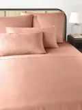 Westwing Collection Простыня Comfort из хлопкового сатина, пыльно-розовая — фото 1