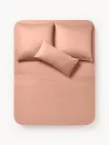 Westwing Collection Простыня Comfort из хлопкового сатина, пыльно-розовая — фото 3