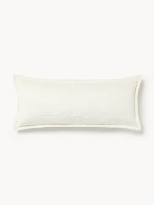 Westwing Collection Наволочка декоративная Shannon, Ш 30 × Д 70 см, Приглушённый белый