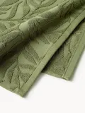 Westwing Collection Комплект махровых полотенец Leaf с рельефной фактурой — фото 4